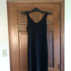 BCBGeneration black midi dress with slits